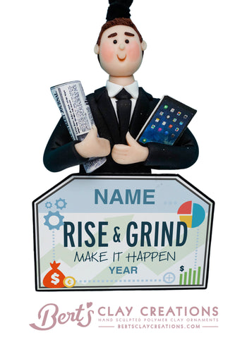 Business Person, Executive, Manager Ornament - Bert's Clay Creations
